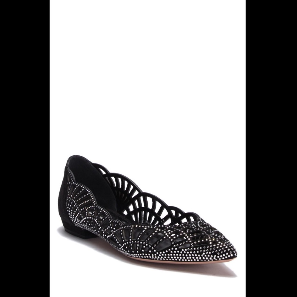 Giorgio Armani Crystal Embellished Flat